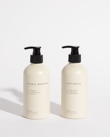 Hand + Body Wash Duo: Sunday Morning and Santorini